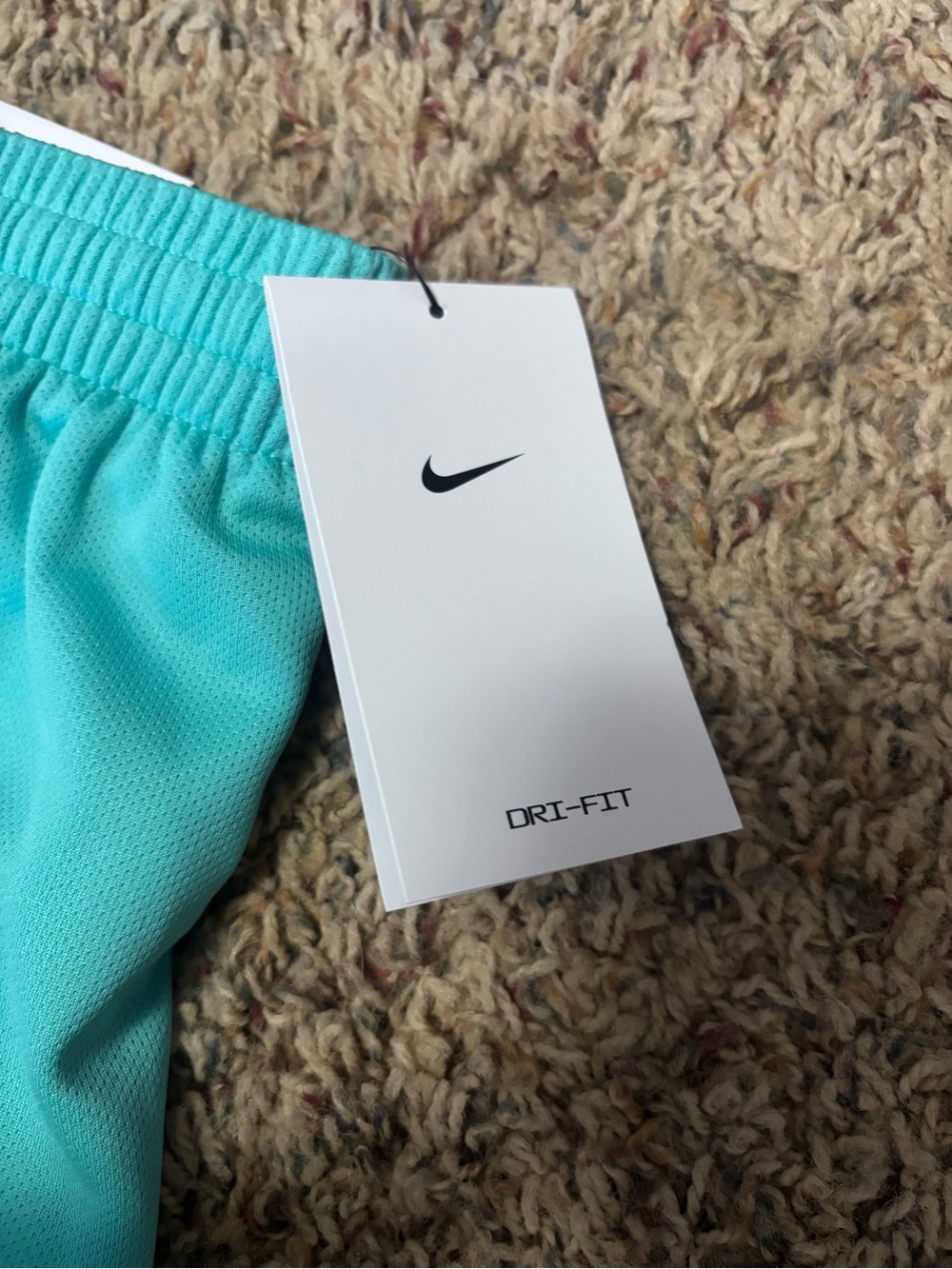 Kids' Nike Dri-FIT Light Blue & White Athletic Training Shorts – Size XL NWT - Picture 2 of 9